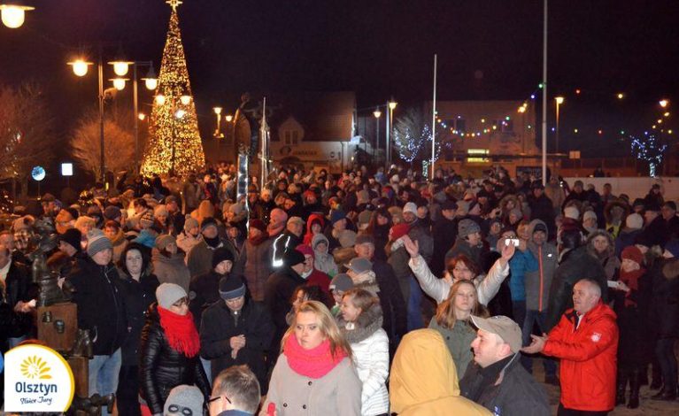 Mieszkańcy Olsztyna przywitali Nowy Rok