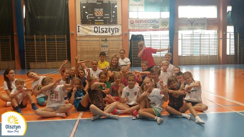 Zgrupowanie najmłodszych badmintonistów