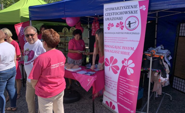 Bezpłatne badanie piersi podczas różowego pikniku