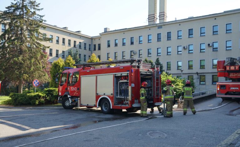 Pożar w szpitalu na Tysiącleciu: prawdopodobnie doszło do zaprószenia ognia