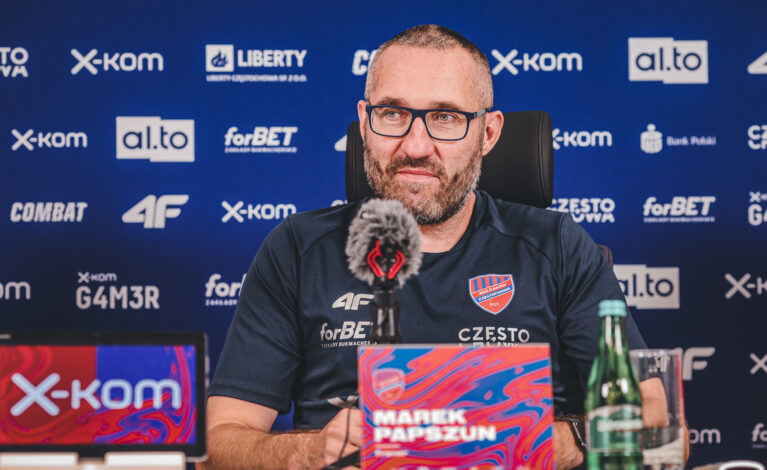 Trener Marek Papszun: Nie jesteśmy faworytem, ale będziemy walczyć w tym i następnym meczu, aby awansować do fazy grupowej.