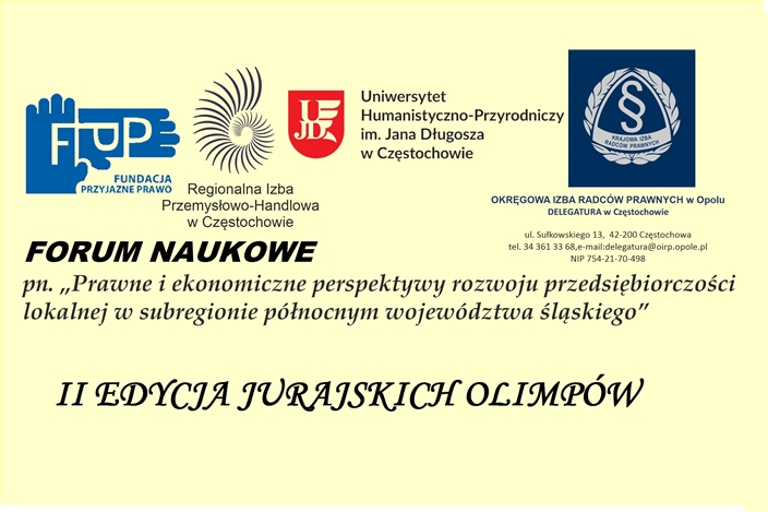Regionalna Izba Przemysłowo-Handlowa zaprasza na Forum Naukowe i II edycję Jurajskich Olimpów