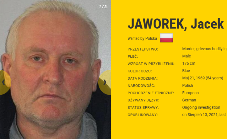 Jacek Jaworek znalazł się na liście najbardziej niebezpiecznych przestępców w Europie