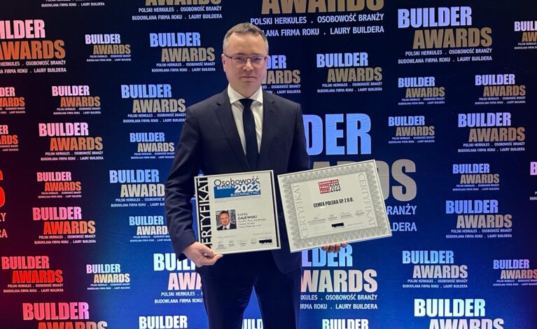 Builder Awards: Cemex Polska Budowlaną Firmą Roku, Rafał Gajewski Osobowością Branży