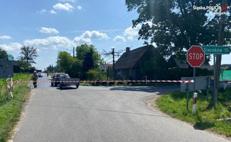 Tragiczne zdarzenie w gminie Przystajń. Nie żyje potrącony przez samochód 13-letni rowerzysta